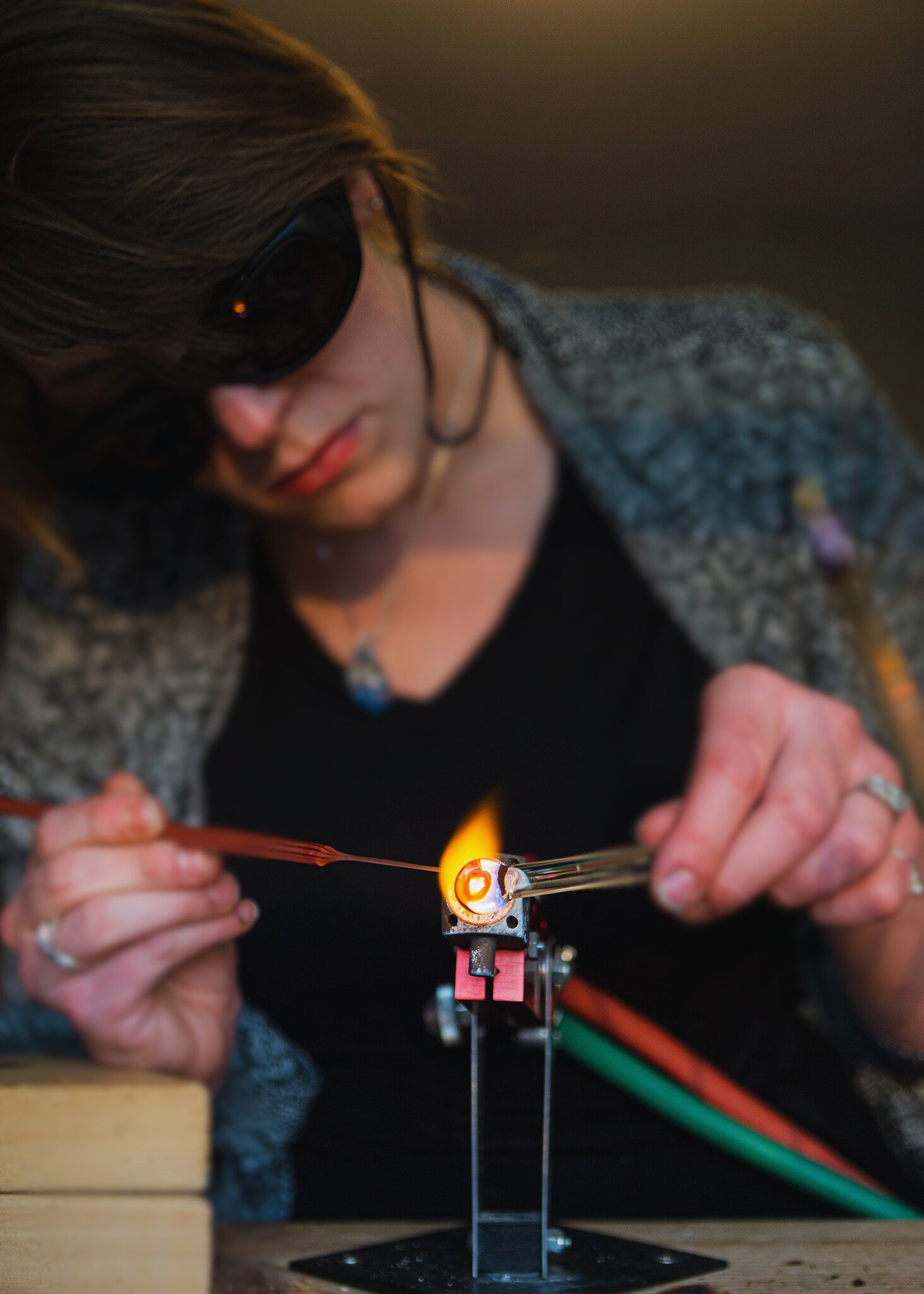 Memorial glass pieces